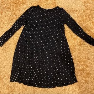Black Polka Dot Plus Size Dress